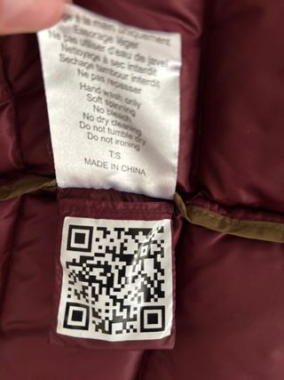 Plumífero Jott Diamant Burdeos Talla S