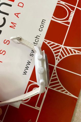 Omega x Swatch Mission to Moonphase Snoopy bianco