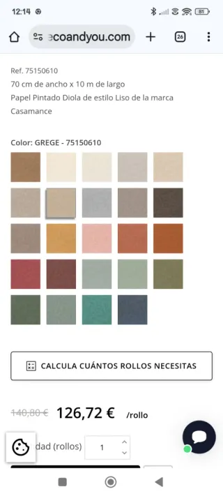 Papel pintado Casamance