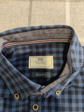 Camisa cuadros Easy Wear hombre
