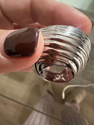 Anillo Bimba y Lola plateado nuevo