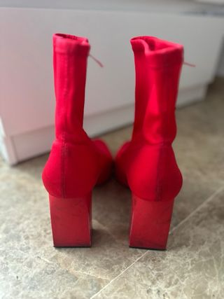 Botines Zara Rojos Talla 40