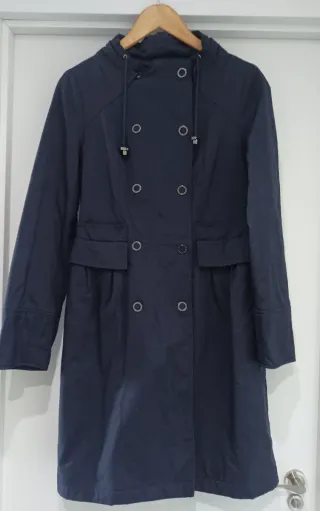 Gabardina Adolfo Domínguez Talla M Azul