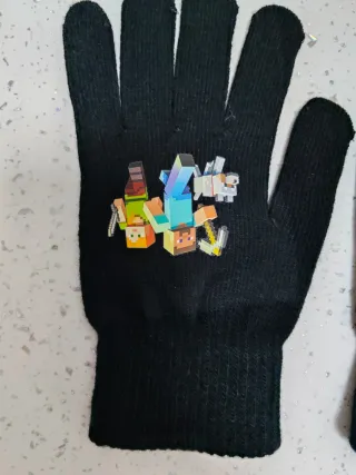 Guanti Minecraft bimbo nuovi