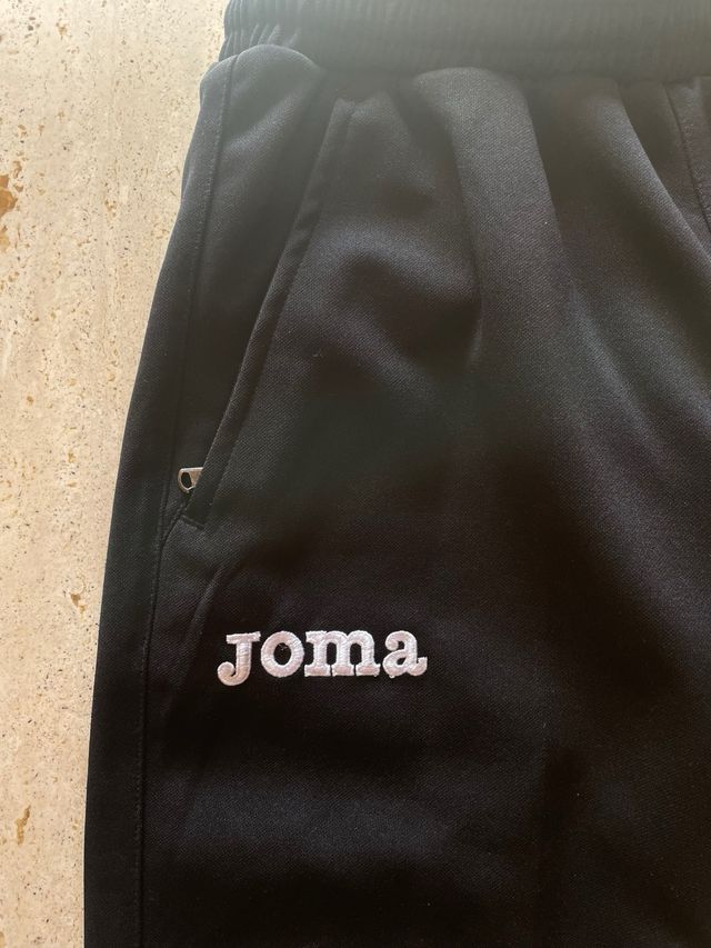 Conjunto deportivo Joma blanco y negro