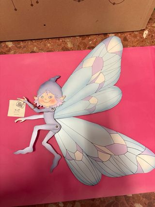 Hada de madera articulada