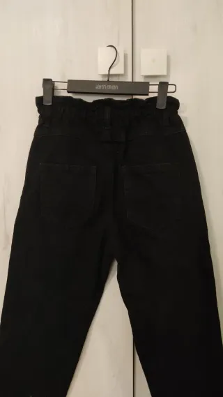 Vaqueros negros mujer cintura alta