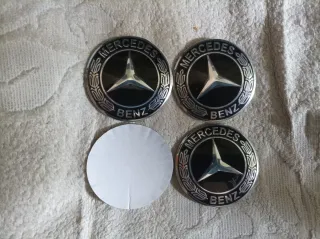 4 Pegatinas 56mm Mercedes tapabuje centro rueda