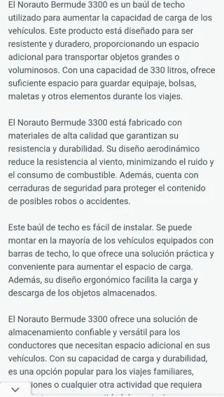 Cofre Techo Bermude 3300 Negro