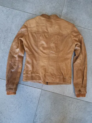 Cadora Biker piel vintage Marrón Mujer Talla S