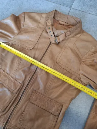 Cadora Biker piel vintage Marrón Mujer Talla S