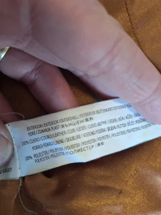 Cadora Biker piel vintage Marrón Mujer Talla S