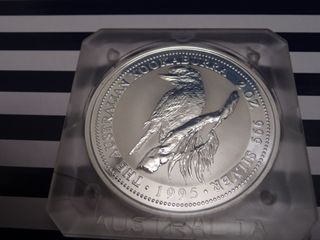 Moneda de plata pura Kookaburra 1995, 2 oz