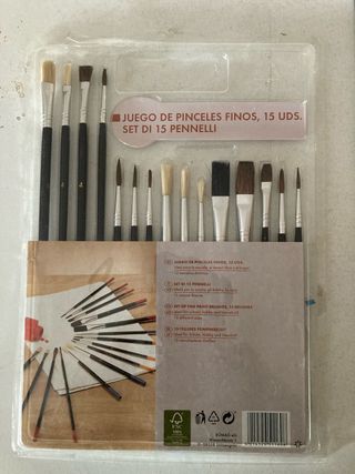 Set 15 Pinceles Finos
