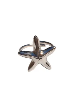 Anillo acero inoxidable , anillo ajustable, plata