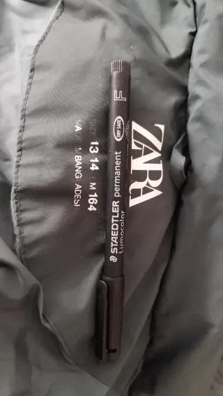 Abrigo Zara niño 13-14 años verde