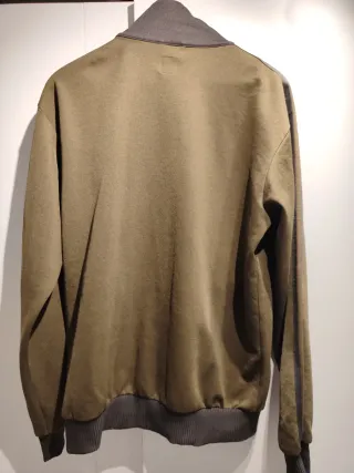 Sudadera Adidas cremallera verde militar Talla L