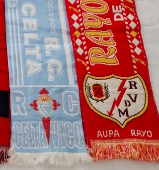 Bufandas Celta de Vigo y Rayo Vallecano