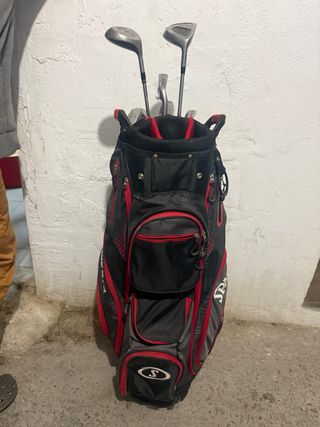 Bolsa de Golf Spalding Negra y Roja