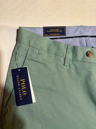 Pantaloni Polo Ralph Lauren Slim Stretch Verdi