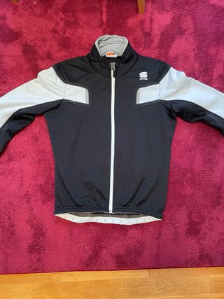 Chaqueta Ciclismo Sportful Negra y Blanca