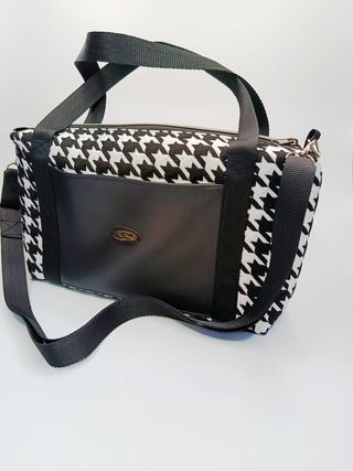 Bolso de mano o de hombro estamapado pata de gallo