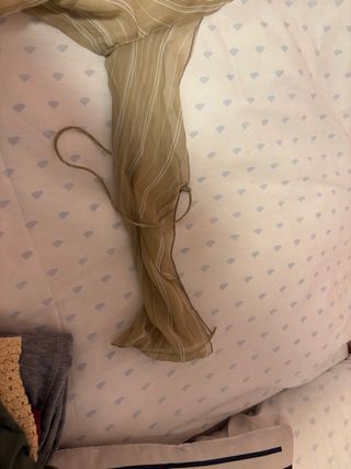 Blusa TOPGOGO Beige Rayas Blancas