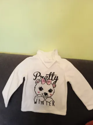 Jersey niña blanco oso Pretty Winter talla 104