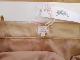 Vestido fiesta lentejuelas dorado talla 46