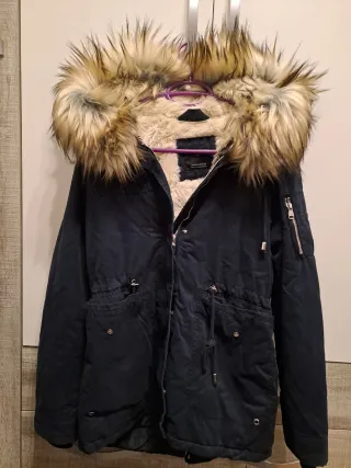 Parka Azul Mujer Bershka