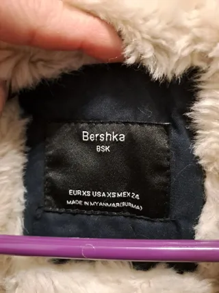 Parka Azul Mujer Bershka