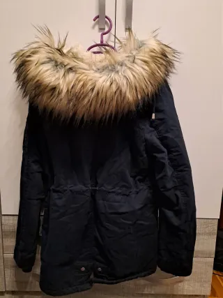 Parka Azul Mujer Bershka