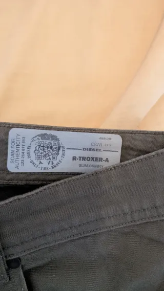 Vaqueros Diesel Verdes Slim Fit L