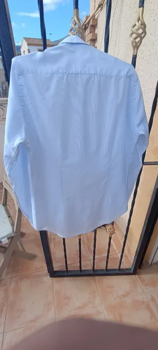 Camisa ZARA MAN azul elegante sport