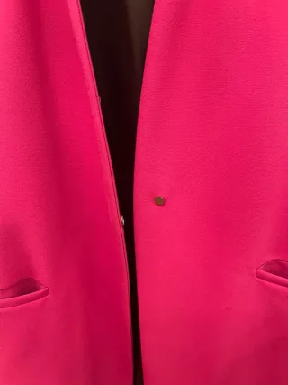 Abrigo Mango Rosa Fucsia Talla XS