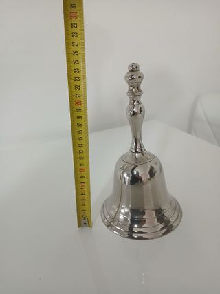 Campana antica da tavolo in metallo