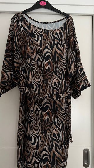 Vestido estampado mujer