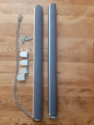 2 Tende a Rullo Grigio/Argento