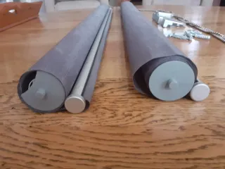 2 Tende a Rullo Grigio/Argento