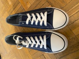 Zapatillas lona azul tipo Converse