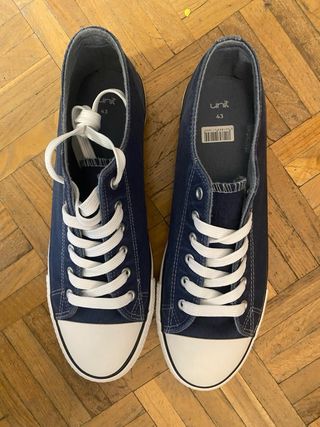 Zapatillas lona azul tipo Converse