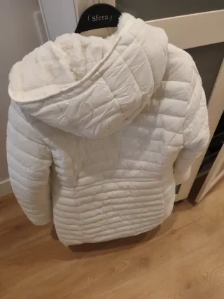 Abrigo blanco reversible Talla M sin estrenar