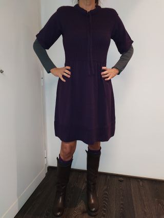 Abito GF Ferre Viola in Lana