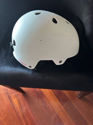 Casco patinete blanco mandala