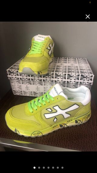 Zapatillas Premiata Talla 42 Verde y Blanco