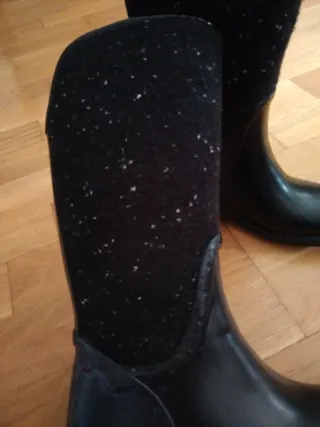 Botas de agua altas goma y tela N°30/31.