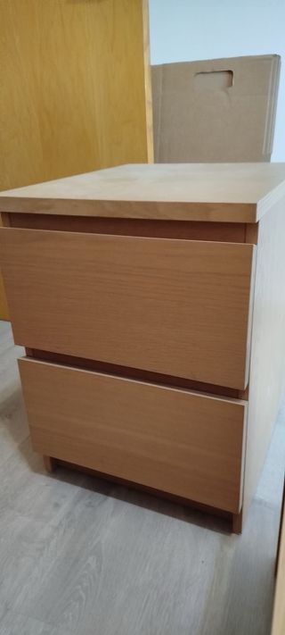 Comodino IKEA MALM in rovere, ottimo regalo