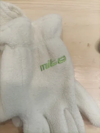 Guantes de esquí florales