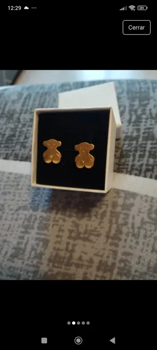 Pendientes Oso Tous 18k Oro