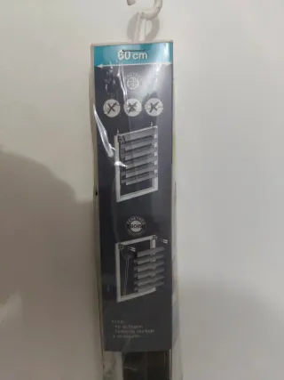 Estore Cortina Enrollable Negra 60 cm